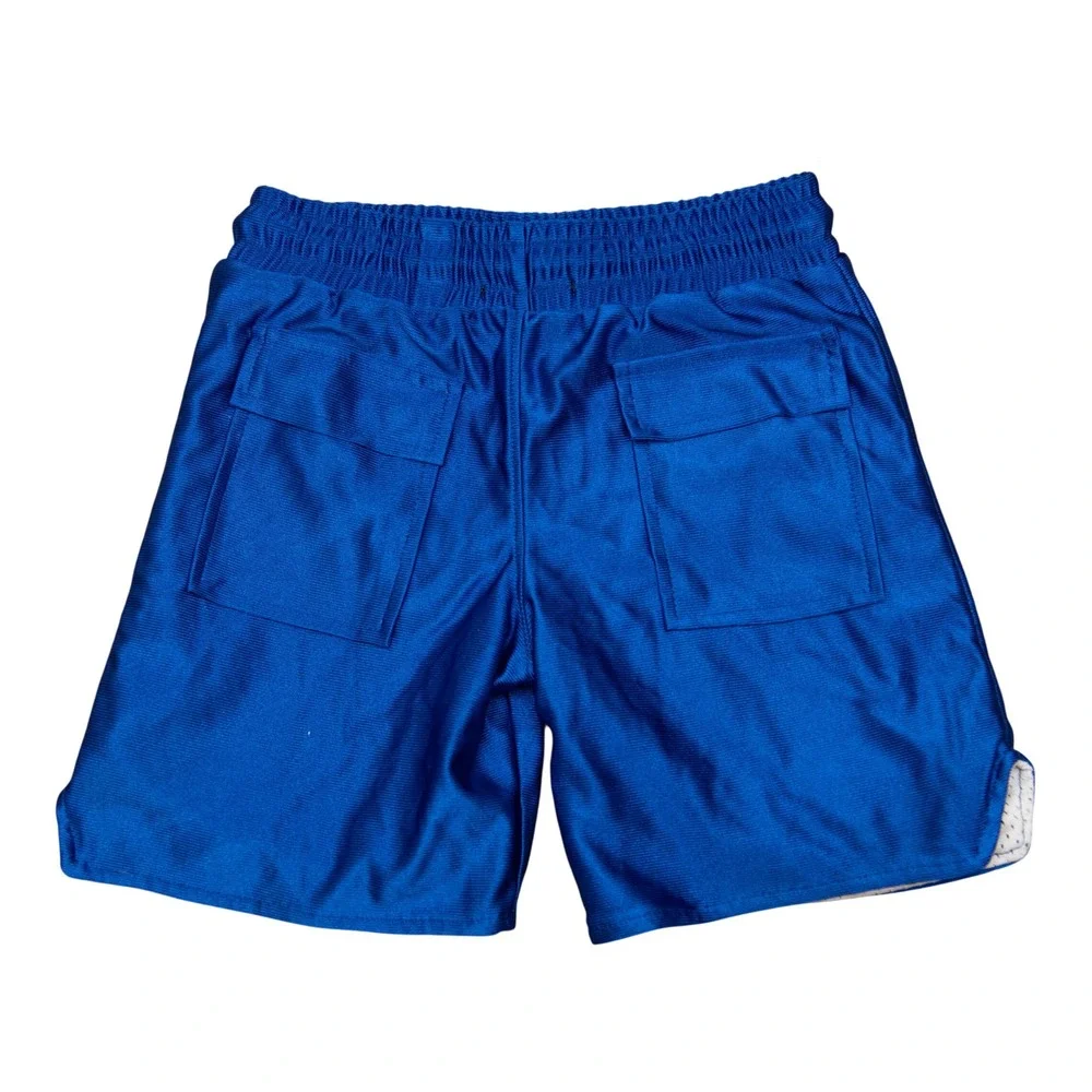 Milano Di Rouge Kids 5T Blue Mesh Athletic Shorts Designer Fashion Kid Hypebeast